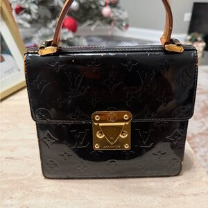 Louis Vuitton Black Patent Leather Handbag